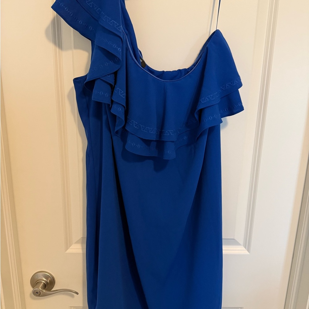 NWOT apt.9 dress one shoulder/ruffle details - Picture 6 of 13